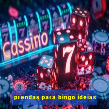 prendas para bingo ideias